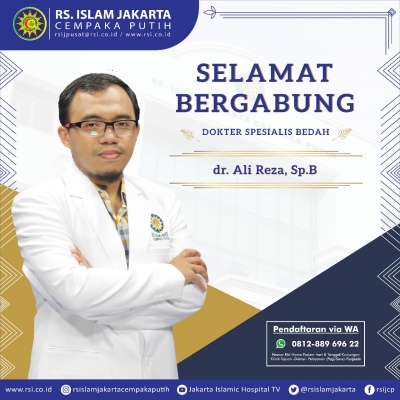 Selamat Bergabung dr Ali Reza Sp.B - Dokter Spesialis Bedah